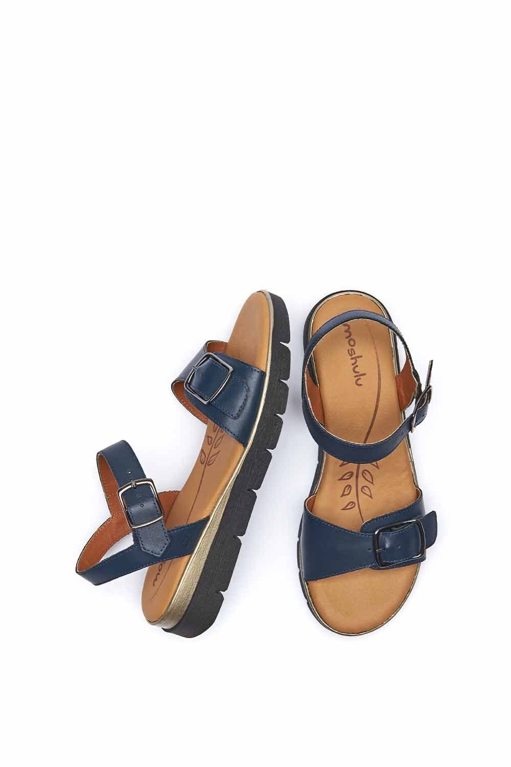 Moshulu Moshulu Women's 'Philly' Cushioned Slingback City Sandals in Indigo - 2