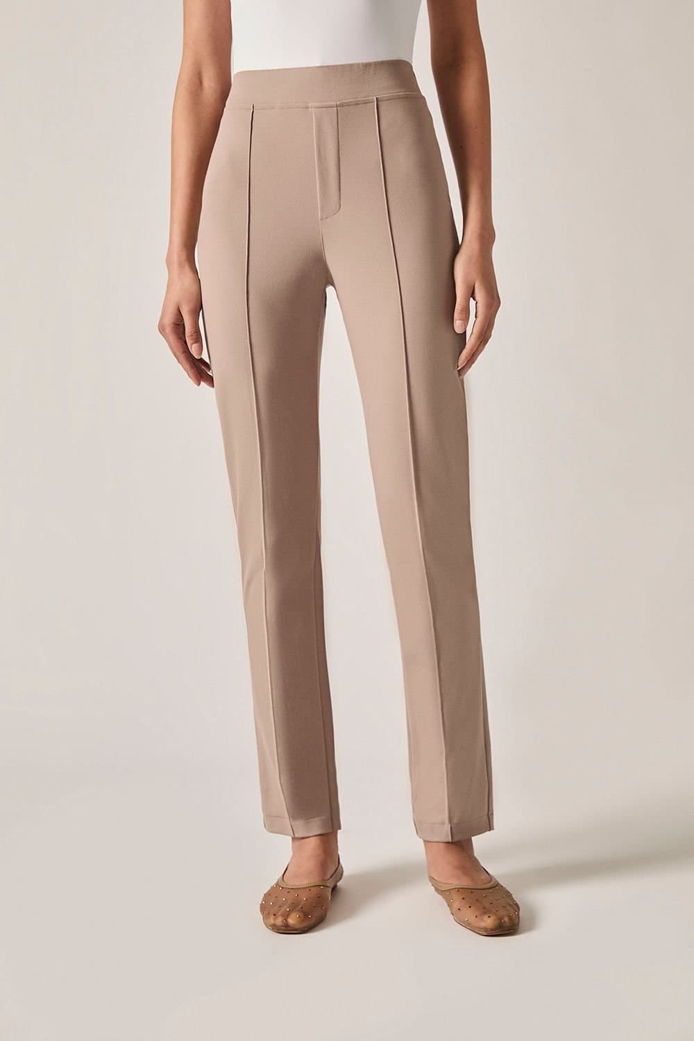 James Lakeland James Lakeland Taupe Cigarette Trousers for Women