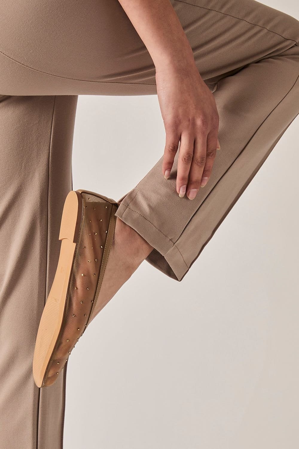James Lakeland James Lakeland Women's Cigarette Trousers Taupe - 4