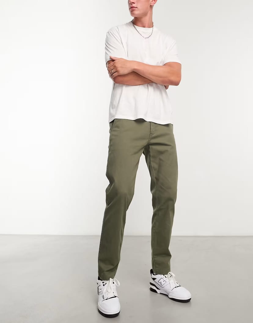ASOS Levi's XX standard fit chino trousers in green - 1