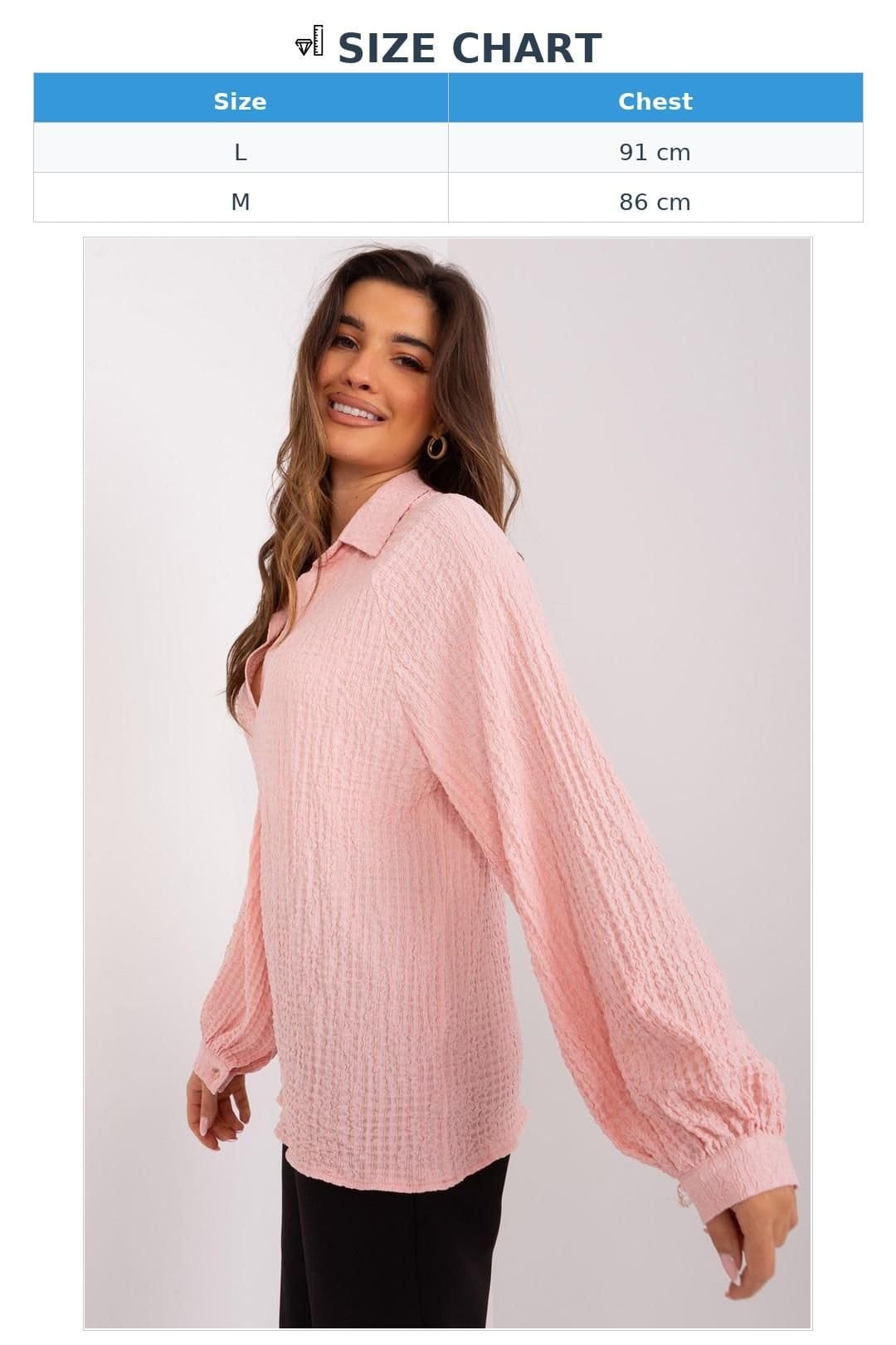 Love Lace Love Lace Women's Variegated Polyester Blouse V Neck in Pink - 4