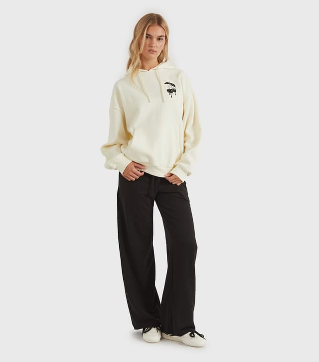 Skinnydip Women's Cream Don't Stress Logo Hoodie Skinnydip New Look - 3