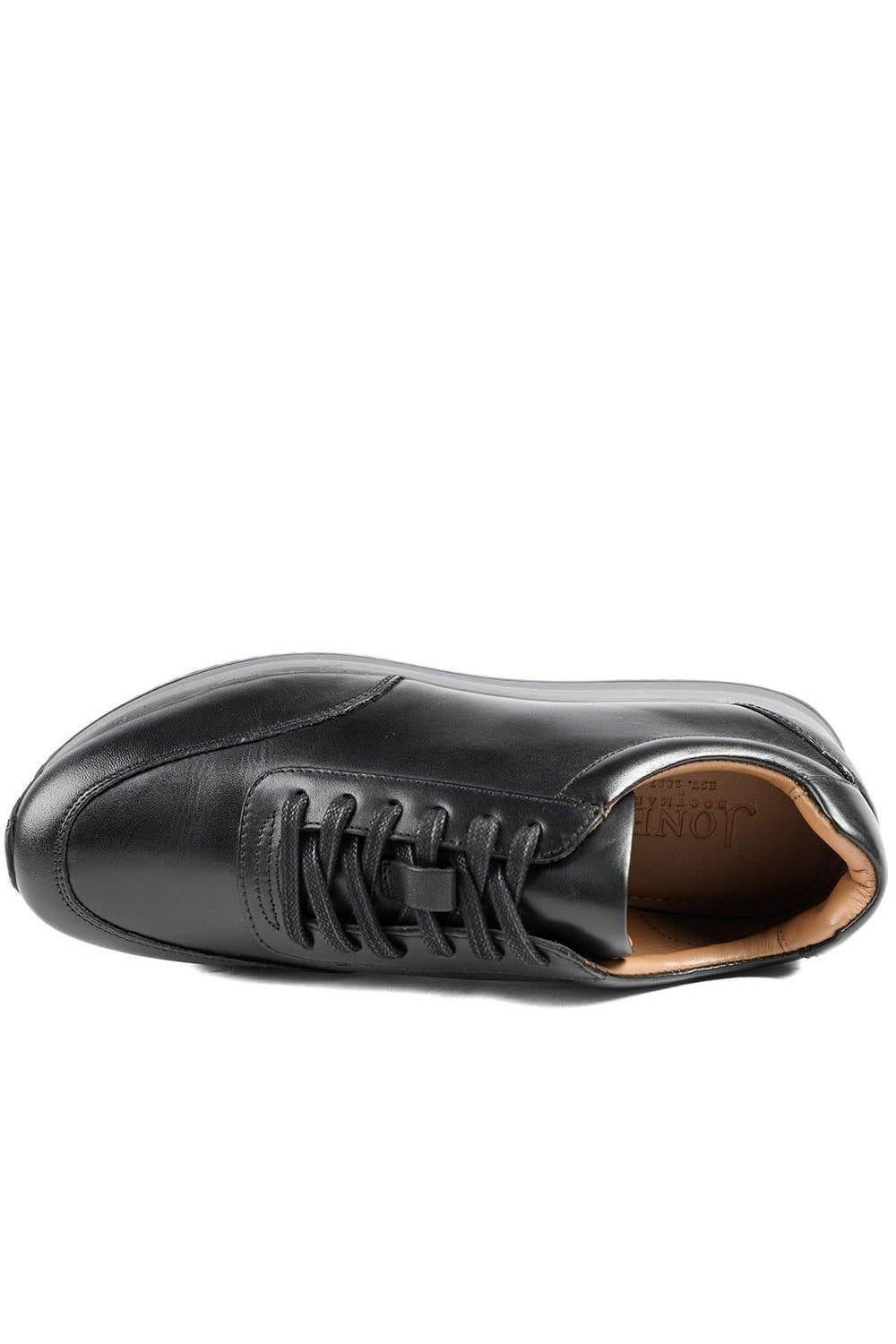 Jones Bootmaker Jones Bootmaker Men's Southend2 Leather Trainers in Black - 4