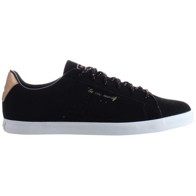Le Coq Sportif Le Coq Sportif Women's Agate LO Lace-Up Black Smooth Leather Trainers - 2