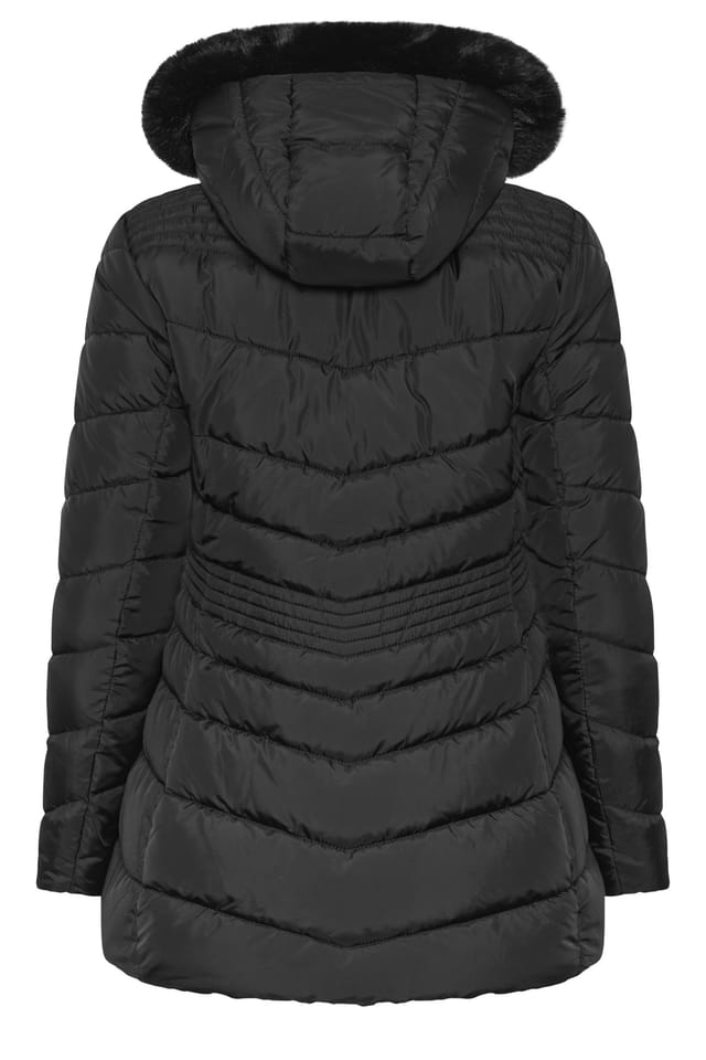 M&Co M&Co Women's Glam Padded Coat in Black - 3