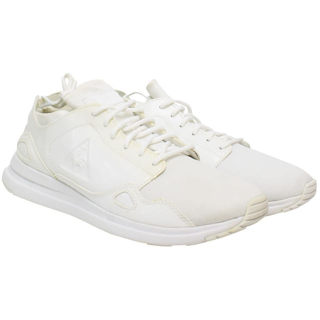 Le Coq Sportif Le Coq Sportif Women's LCS R Flow Lace-Up White Smooth Leather Trainers - 2