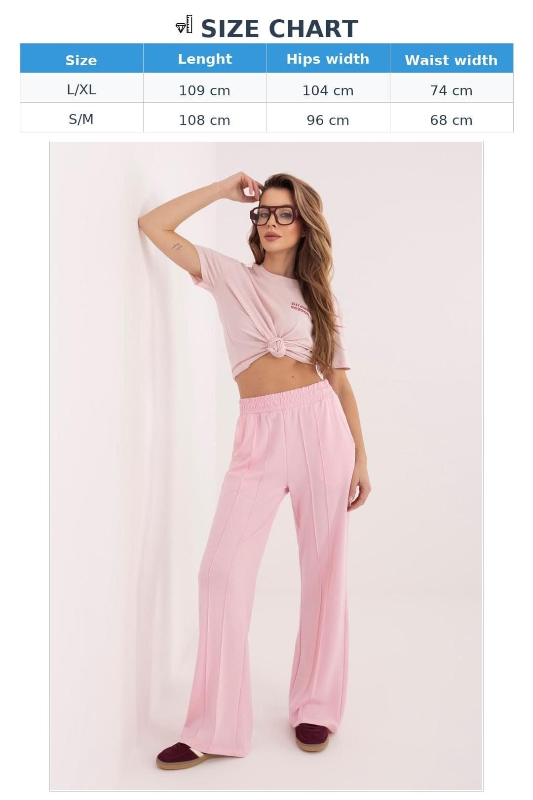 Love Lace Love Lace Women's Buttery Soft Wide Leg High Waist Sweatpants Style 225007 in Pink - 4
