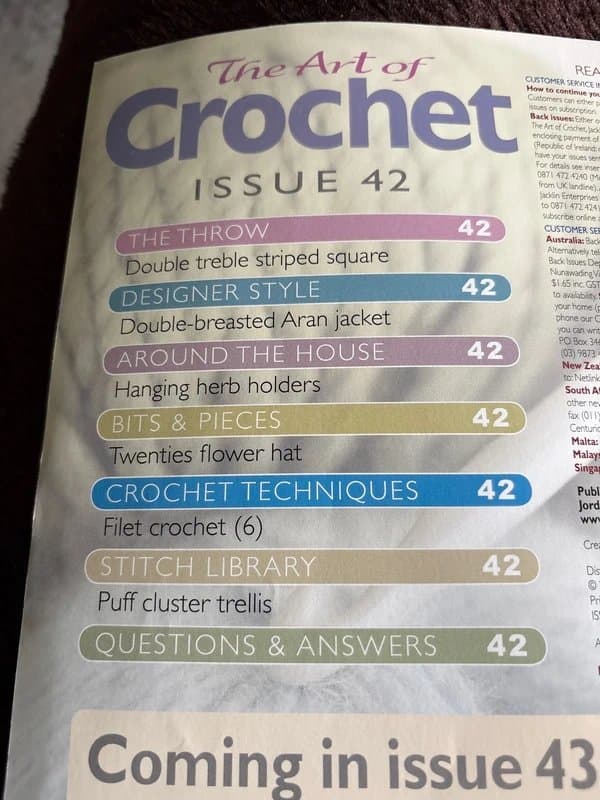 Hachette The art of crochet book 42