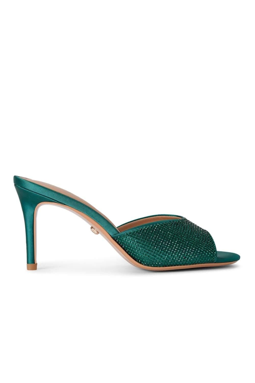 Carvela Carvela Women's 'Silvia Mule' Fabric Heels in Green