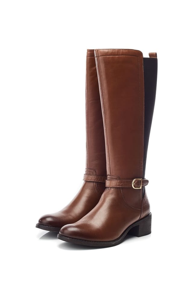 Moda In Pelle Moda In Pelle Women's 'Radelle' Leather Heeled Boots in Tan - 2