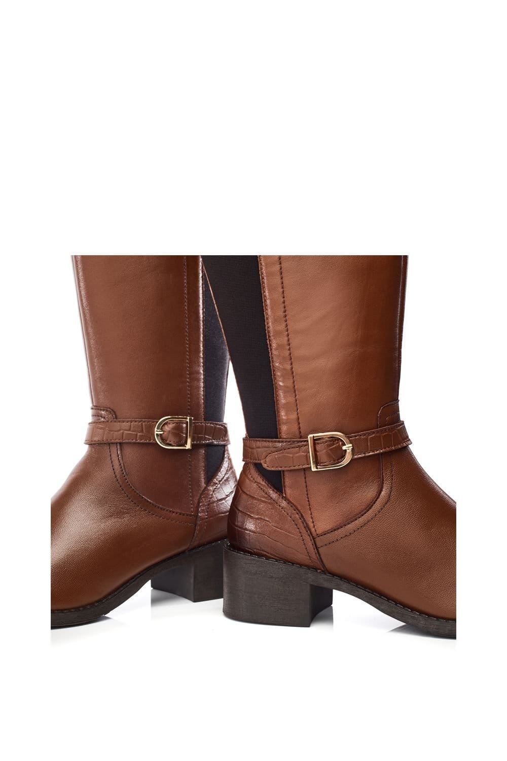 Moda In Pelle Moda In Pelle Women's 'Radelle' Leather Heeled Boots in Tan - 4