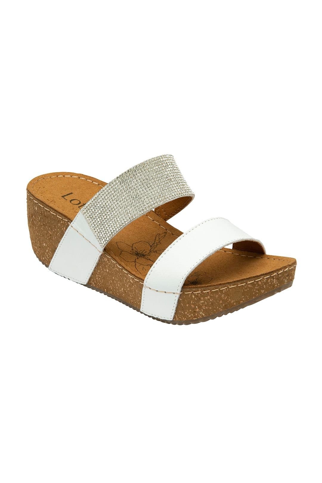 Lotus Lotus Women's 'Talisa' Open-Toe Wedge Sandals in White