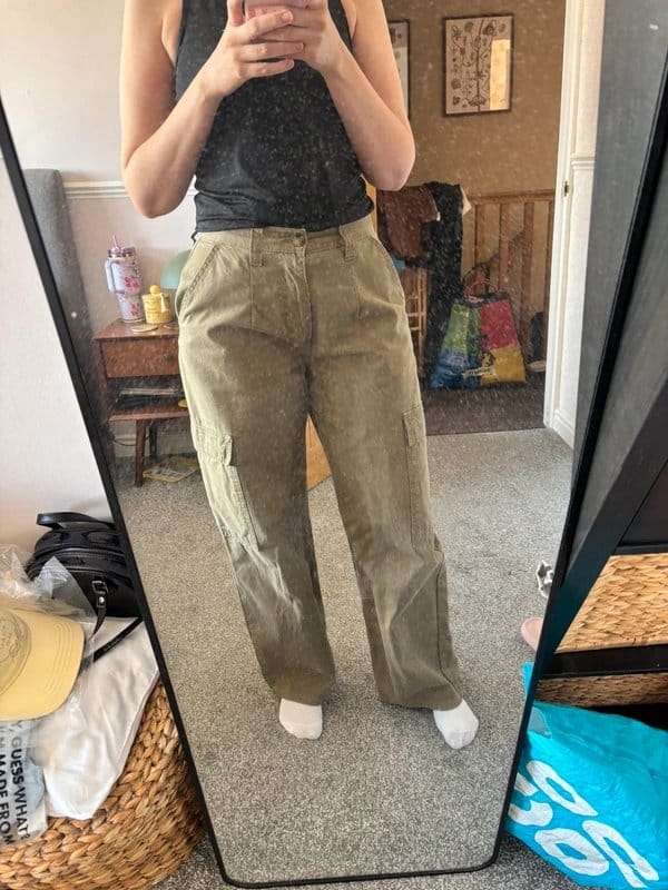 ASOS Khaki Cargo Pants Ladies Size 10