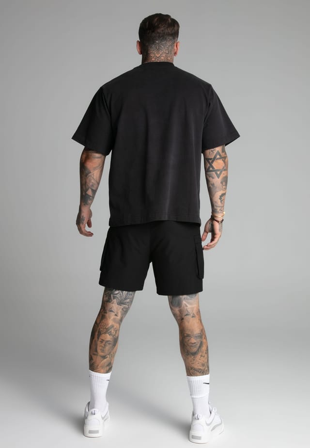 SikSilk SikSilk Men's Black Logo T-Shirt - 3