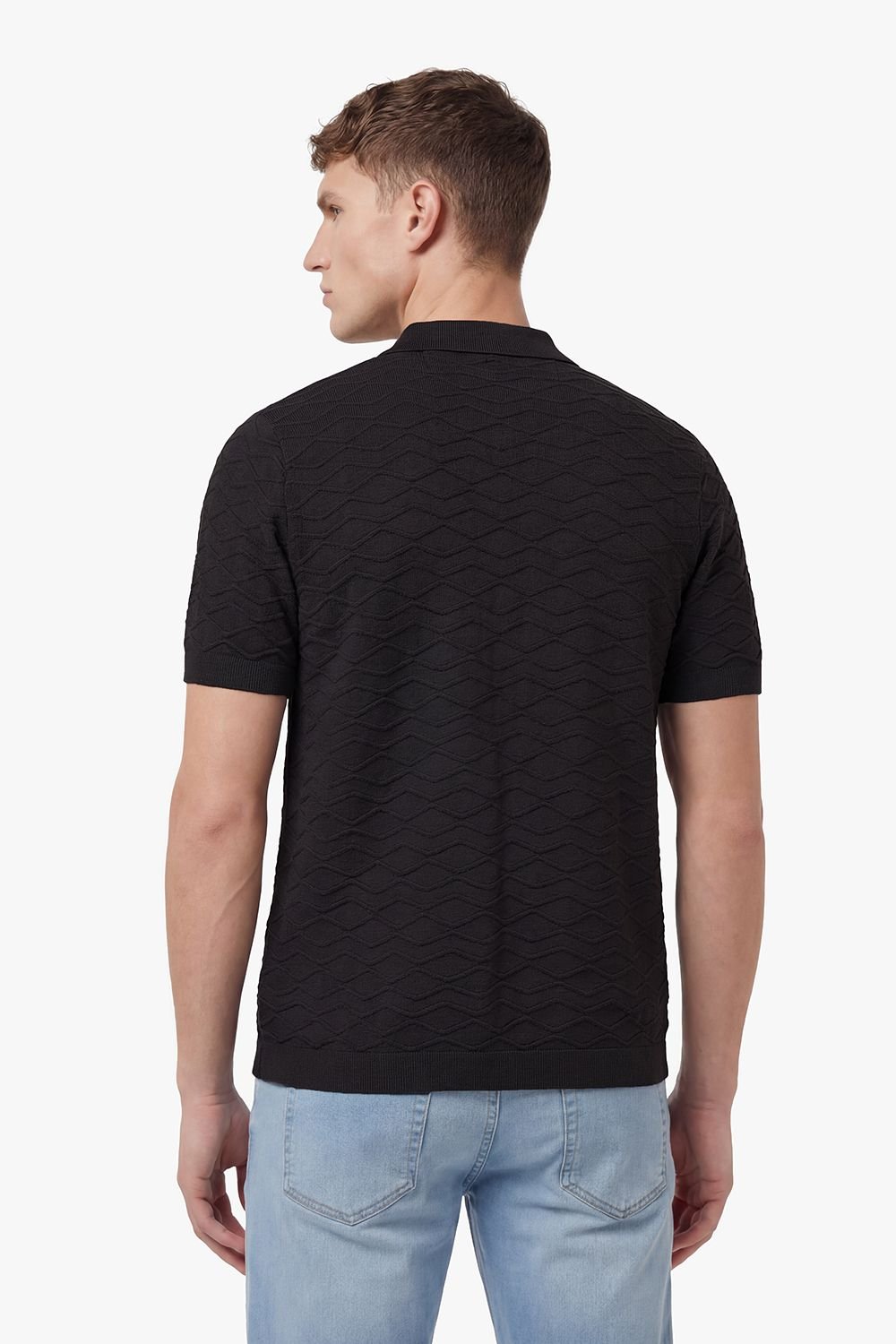 Luke 1977 Luke 1977 Men's Kennet Button Up Knitted Shirt in Black - 2