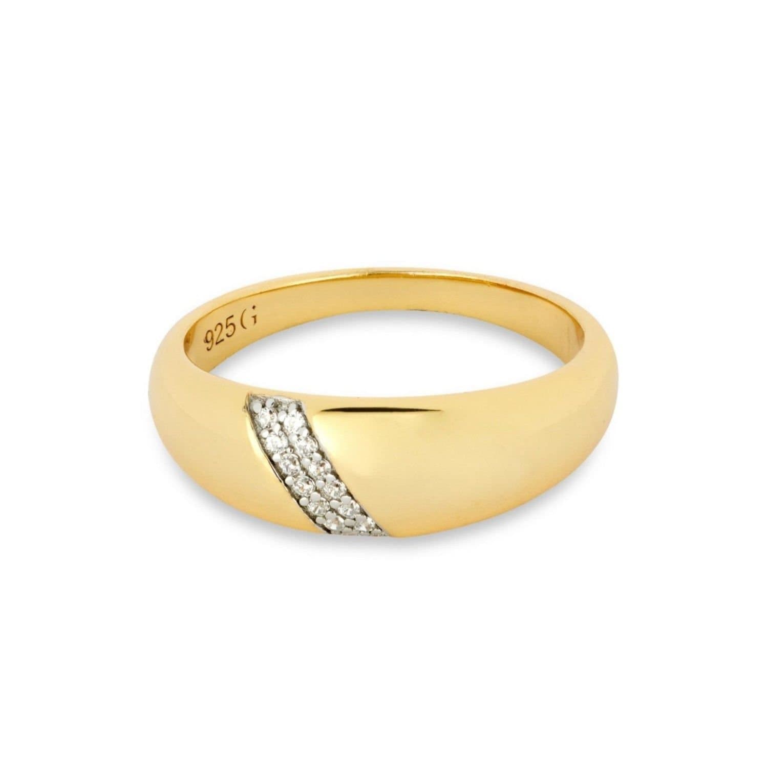 Gold Trip Gold Trip Women's Crystal Dome Ring in Gold