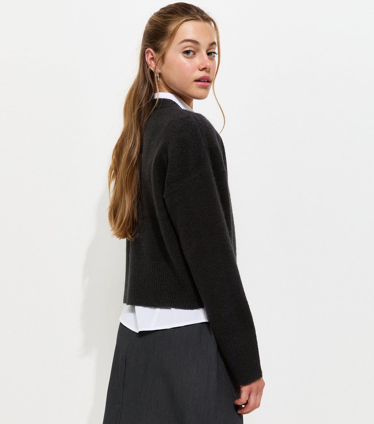 New Look Girls' Black Knitted Long Sleeve Jumper New Look - 4