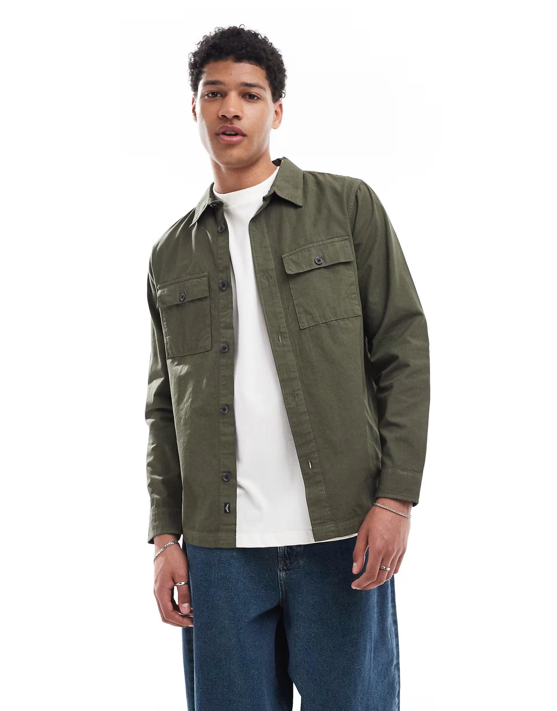 ASOS Lightweight Cotton Overshirt - 1
