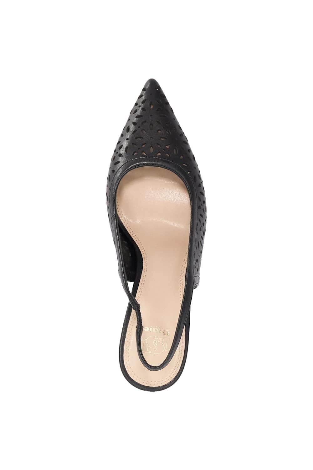 Dune London Dune London Women's 'Corfu' Leather Heeled Sandals in Black - 4