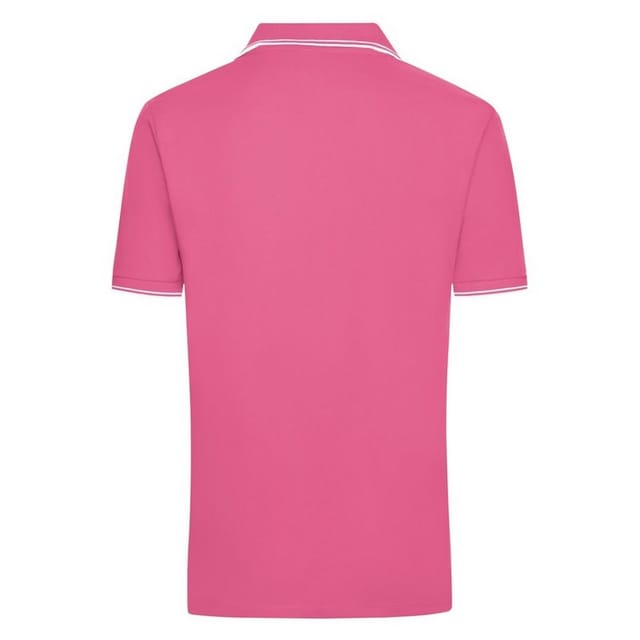 James and Nicholson James and Nicholson Men's Pique Polo Shirt in Pink - 2