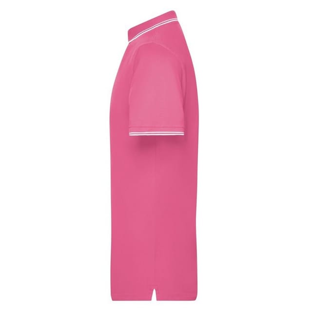 James and Nicholson James and Nicholson Men's Pique Polo Shirt in Pink - 3