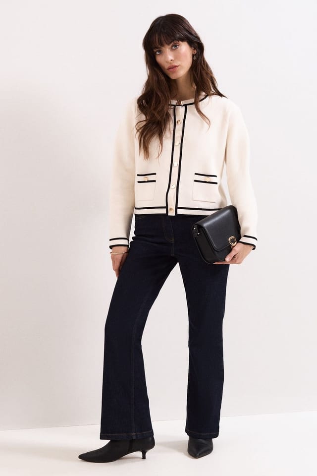 Phase Eight Phase Eight Women's Lola Button-Front Knit Cardigan in Off-White - 2
