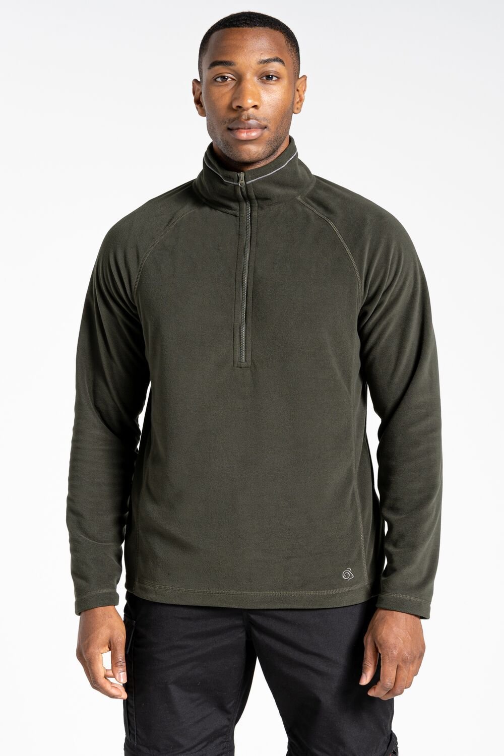 Craghoppers Craghoppers Men's 'Expert Corey 200' Insulated Half Zip Fleece in Dark Green - 2