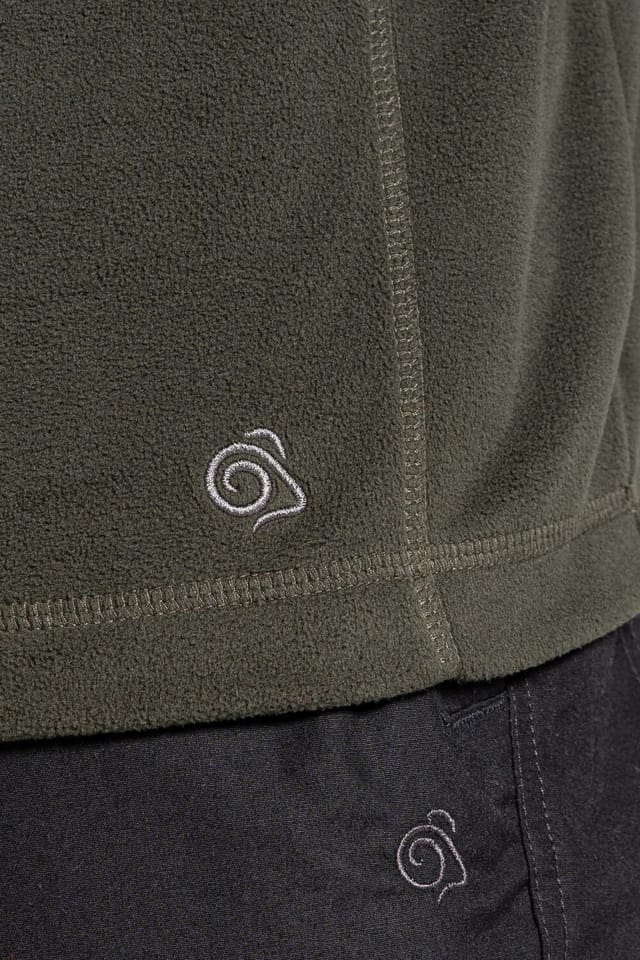 Craghoppers Craghoppers Men's 'Expert Corey 200' Insulated Half Zip Fleece in Dark Green - 3