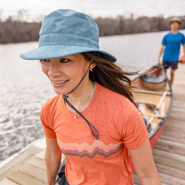 Sunday Afternoons Sunday Afternoons Men's 'Solar' Ventilated Crushable UPF 50+ Bucket Hat in Duck Egg Blue - 2