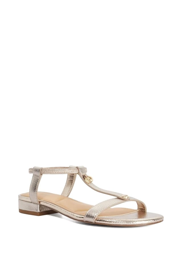 Dune London Dune London Women's 'Lyra' Leather Sandals in Metallics - 2