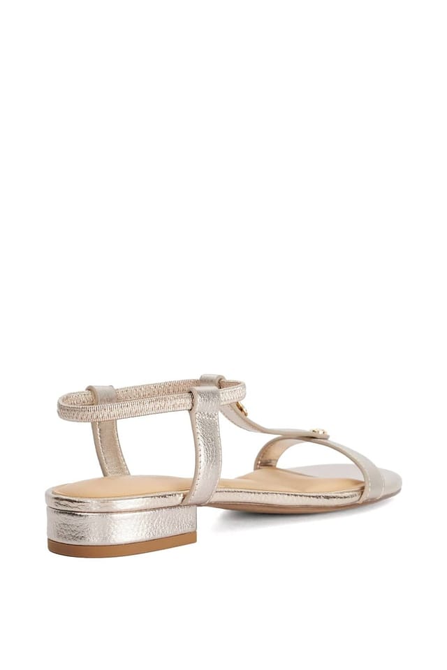 Dune London Dune London Women's 'Lyra' Leather Sandals in Metallics - 3