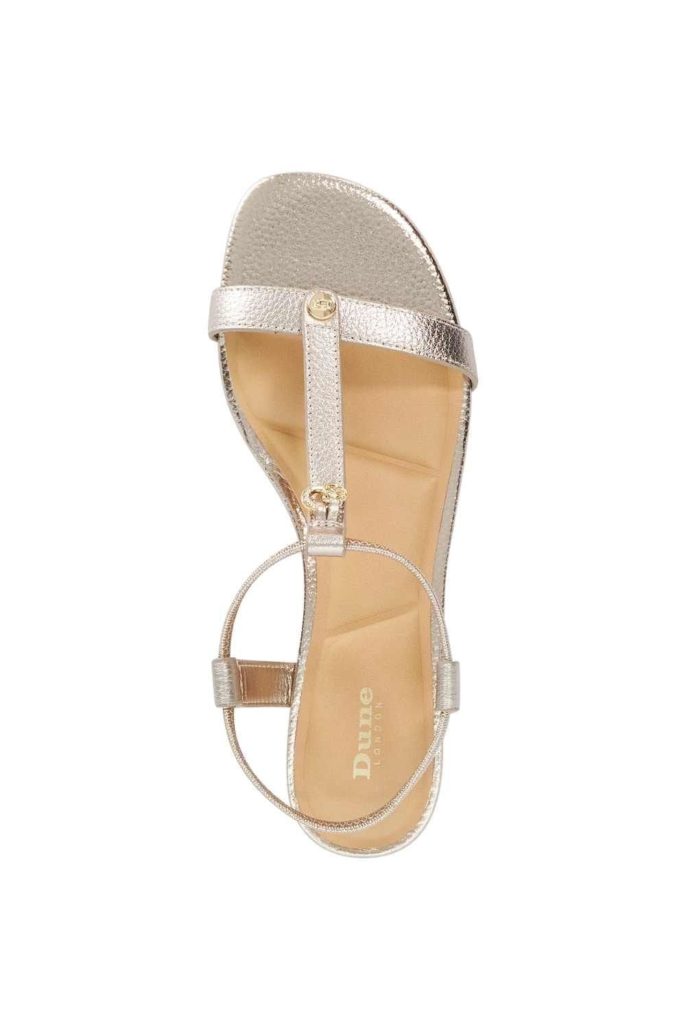Dune London Dune London Women's 'Lyra' Leather Sandals in Metallics - 4