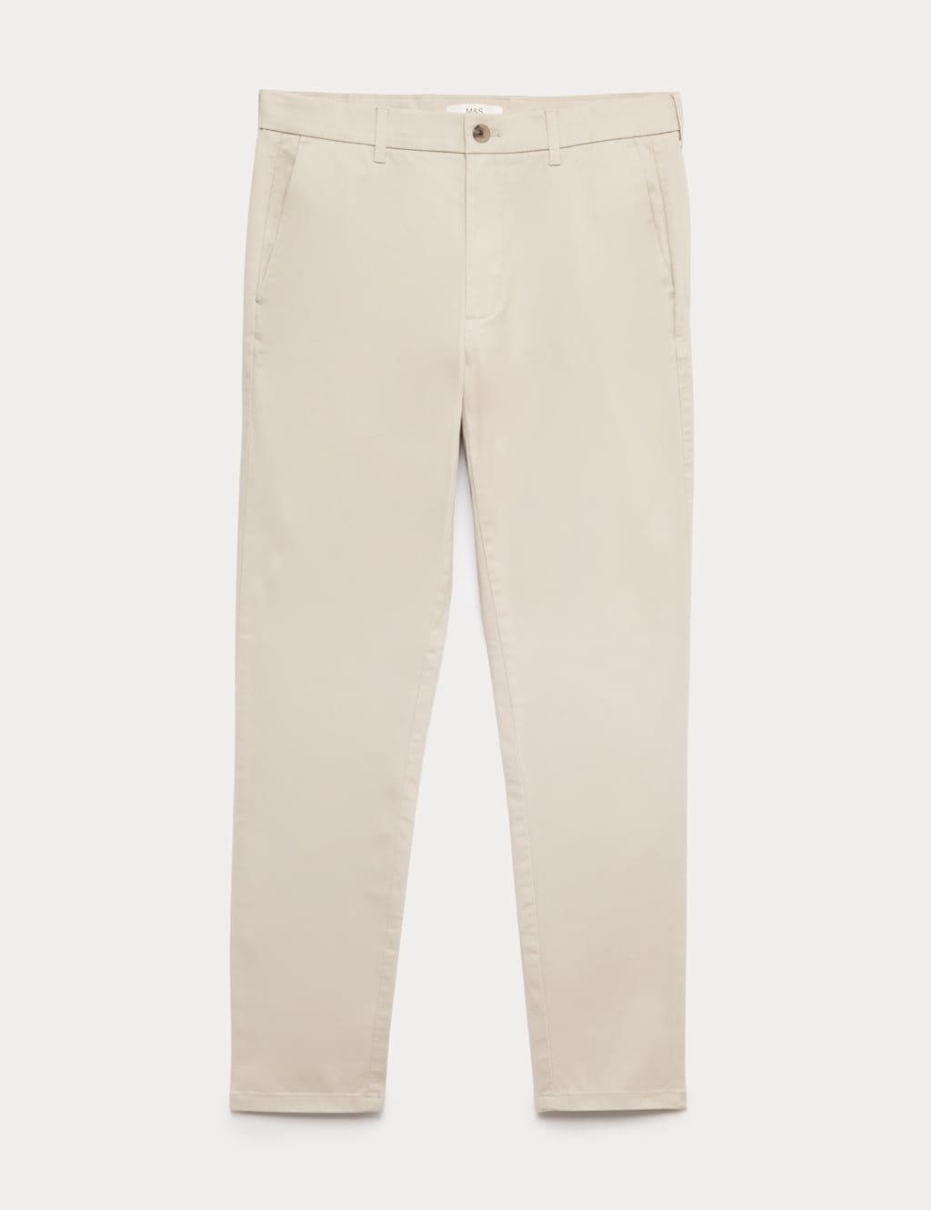 Marks & Spencer M&S Skinny Fit Stretch Chinos Medium Beige - 1
