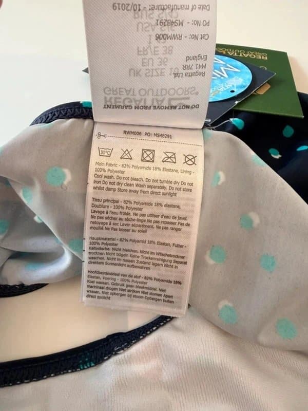 Regatta Regatta Lana Bikini Brief BNWT UK 10 EU 36 Navy Teal Spot Print Mix Match