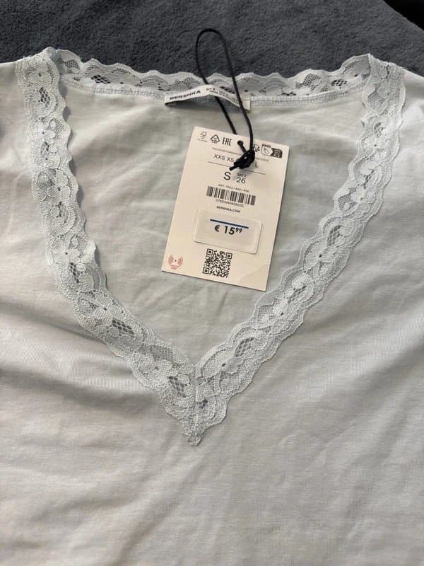 Bershka Lace trim long sleeve