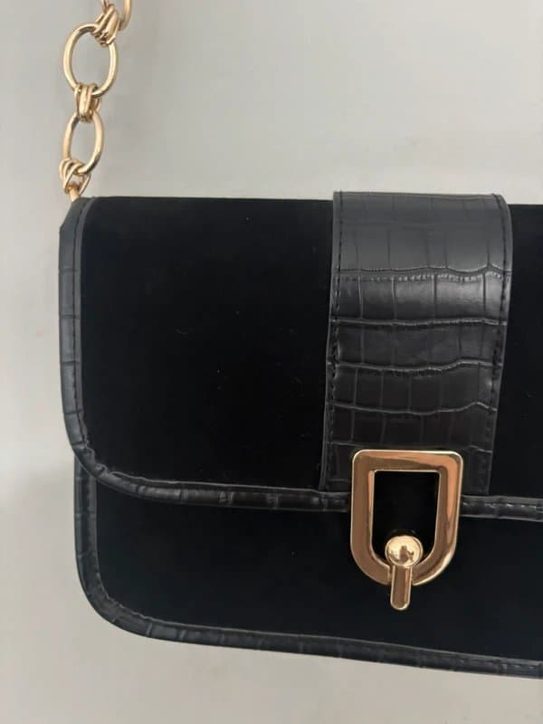 New Look Black and gold bag