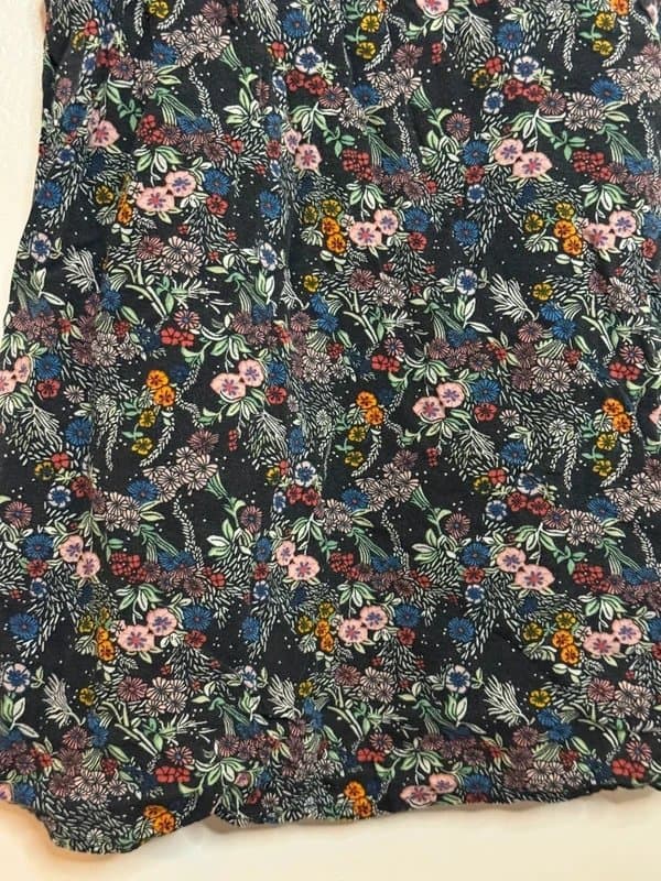 H&M Black floral mini dress XS / 6·New without tags·H&M