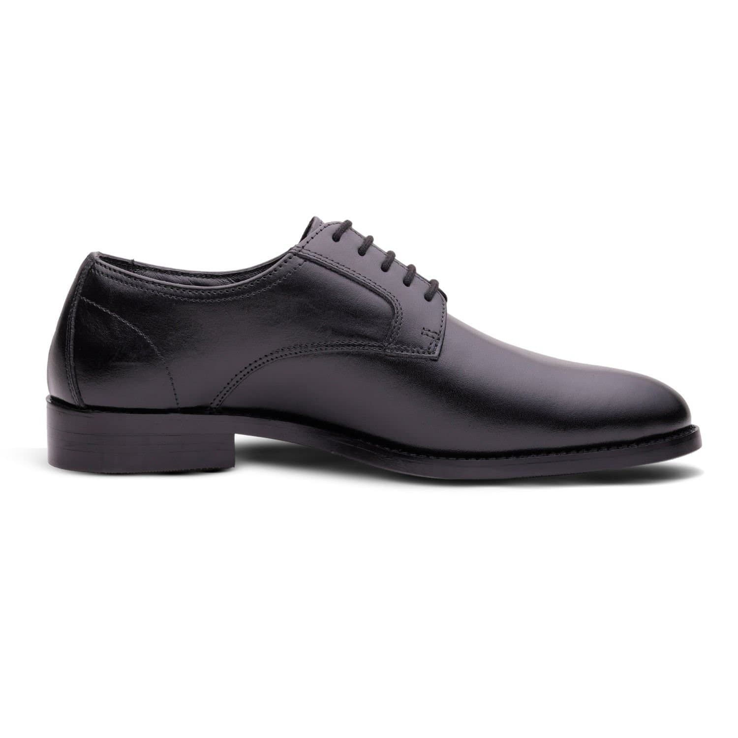 QUIVE London QUIVE London Men's Black Leather Derby Shoes