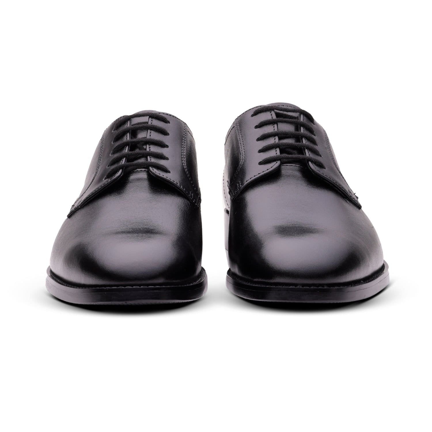 QUIVE London QUIVE London Men's Black Leather Derby Shoes for Work, Business & Smart Casual - 4