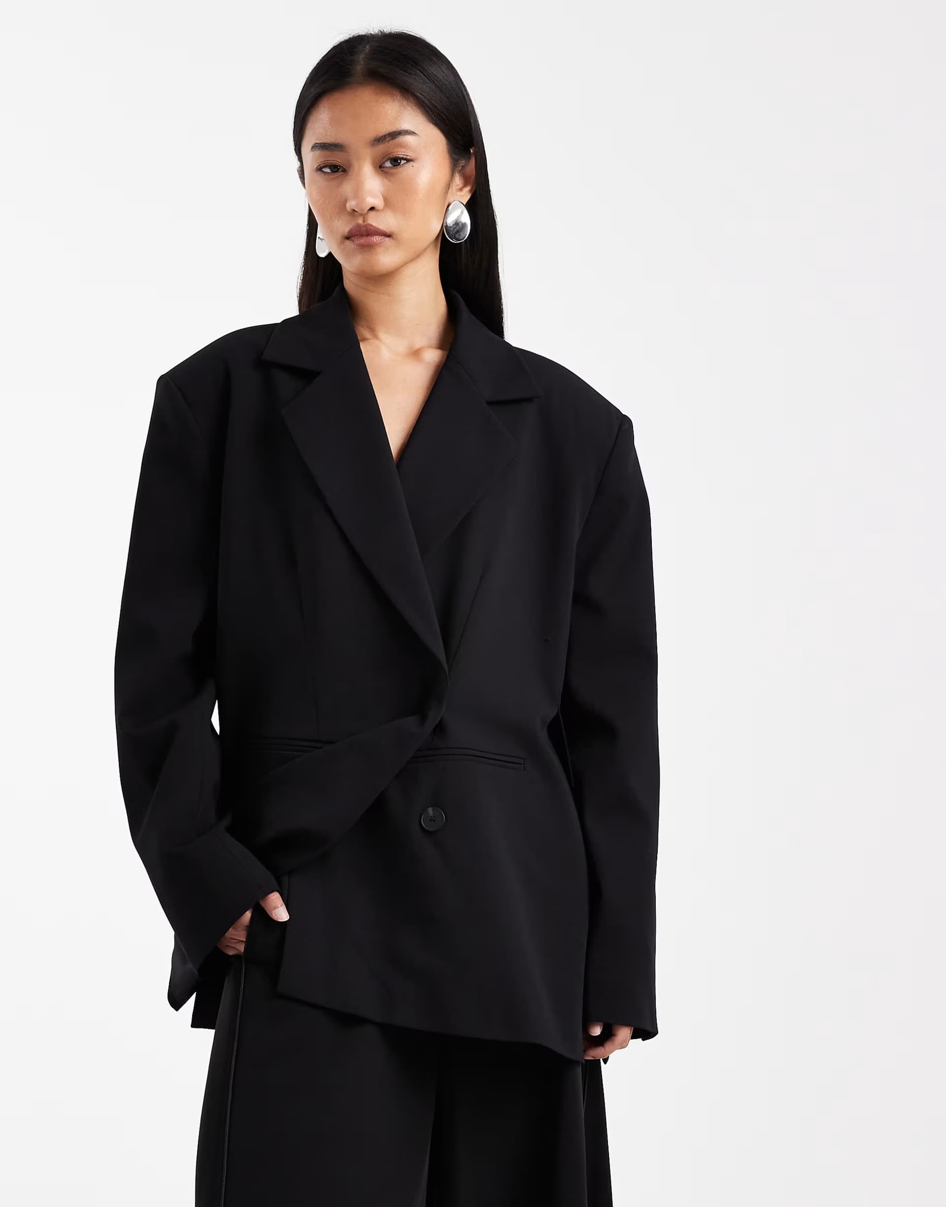 ASOS ASOS Black A-Line Oversized Blazer