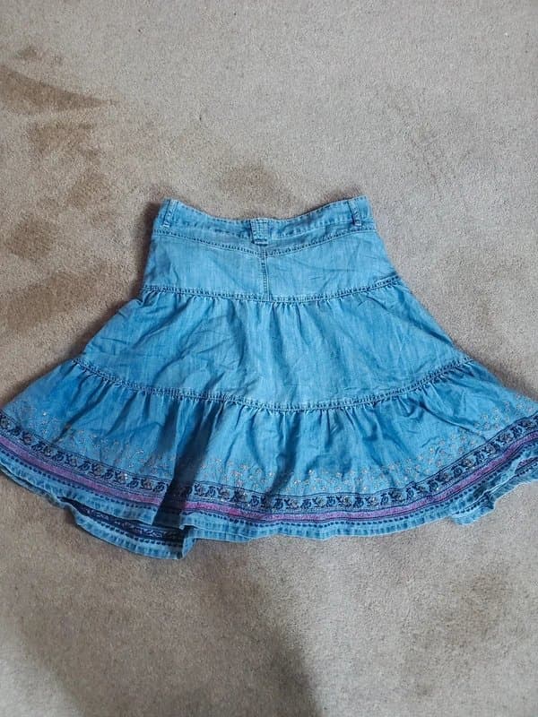 New Look Vintage New Look Denim embellished skirt