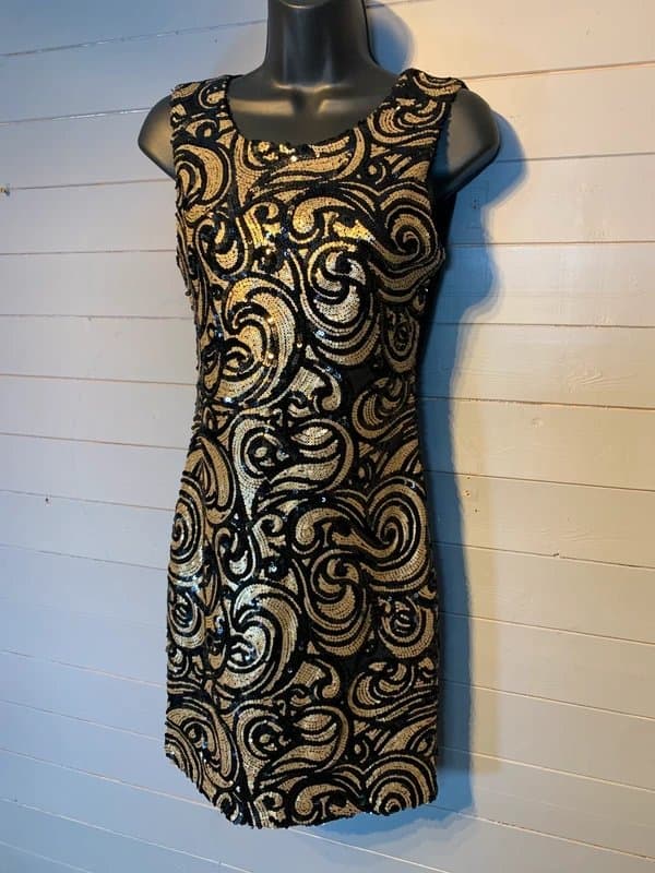 Vintage Dressing Parisian Collection Sequin Dress Size 10 RRP £120 Party Cocktail Evening