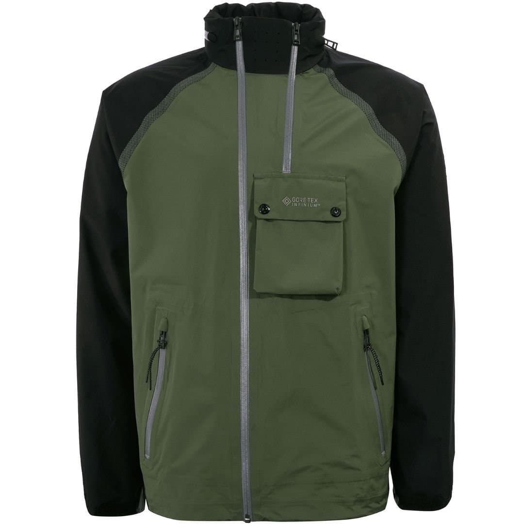 Belstaff Belstaff Men's Solid Twin Pewter Green Waterproof Track Jacket