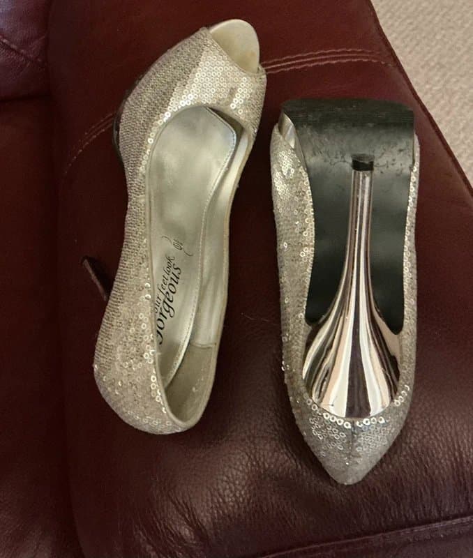 New Look New Look size 4 Silver Sequin shoes