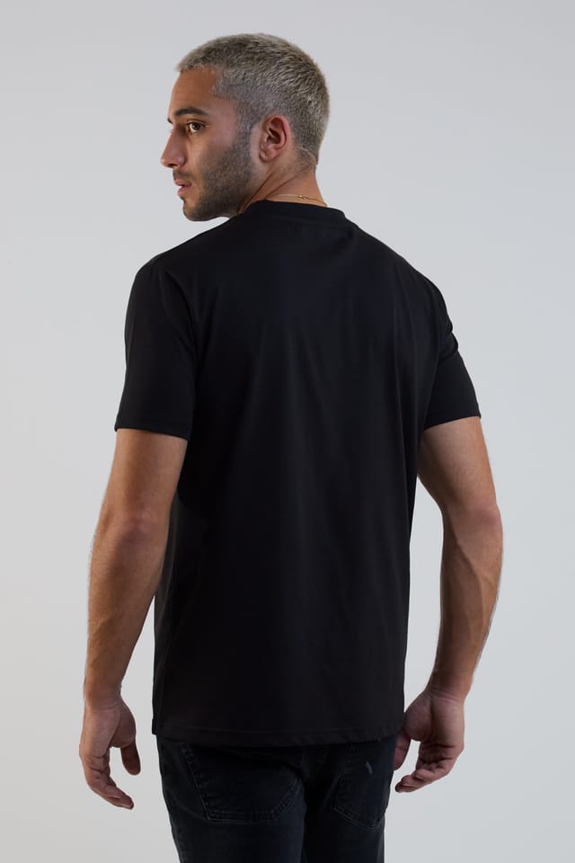 BCouture BCouture Men's Regular Fit Cotton T-Shirt in Black - 3