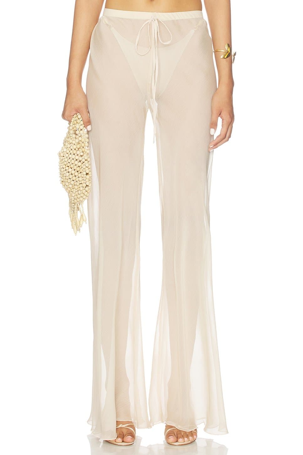 revolve Revolve Kairo Wide Leg Pants in Champagne