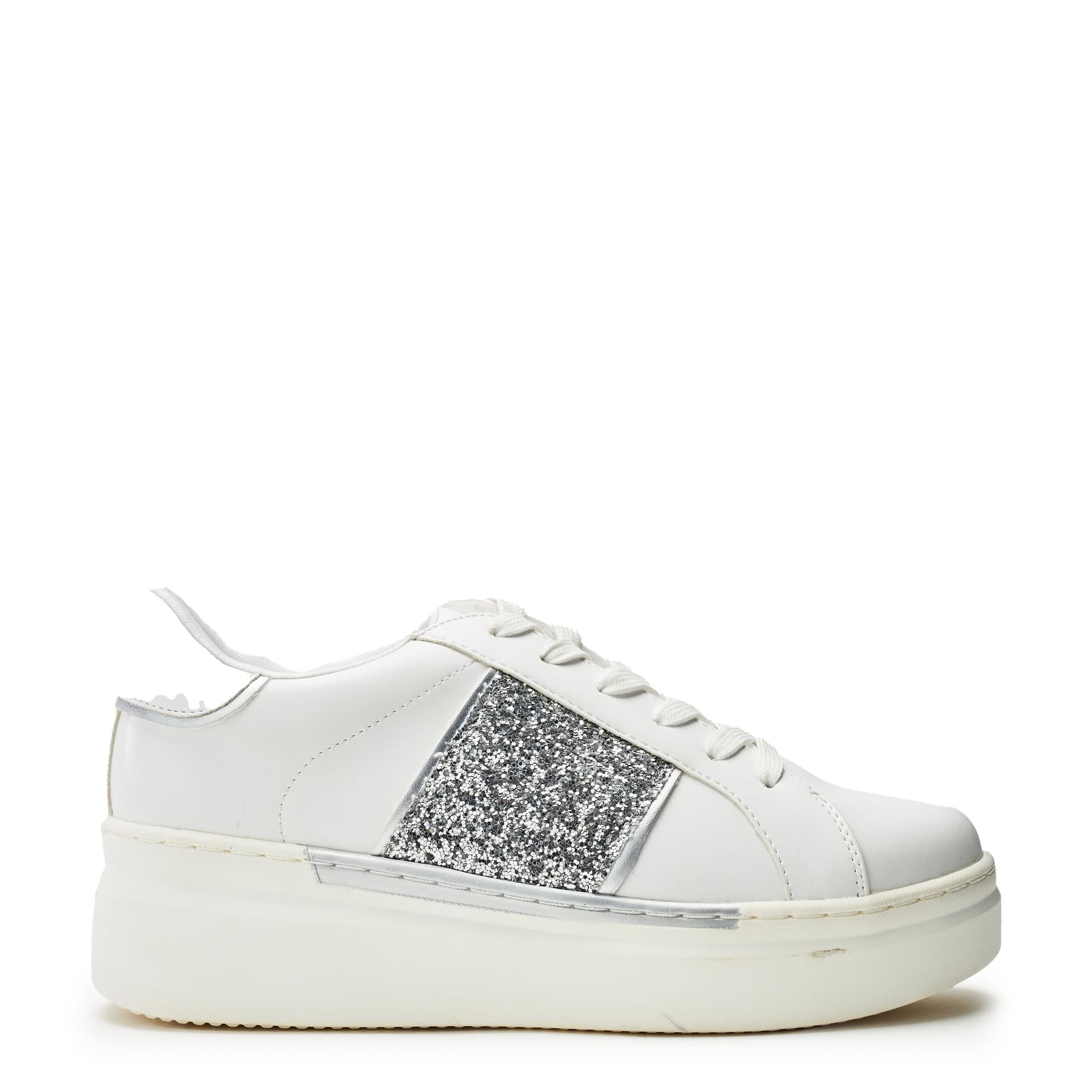 b.soleful b.soleful Women's 'Lavander' Porvair Trainers in Silver