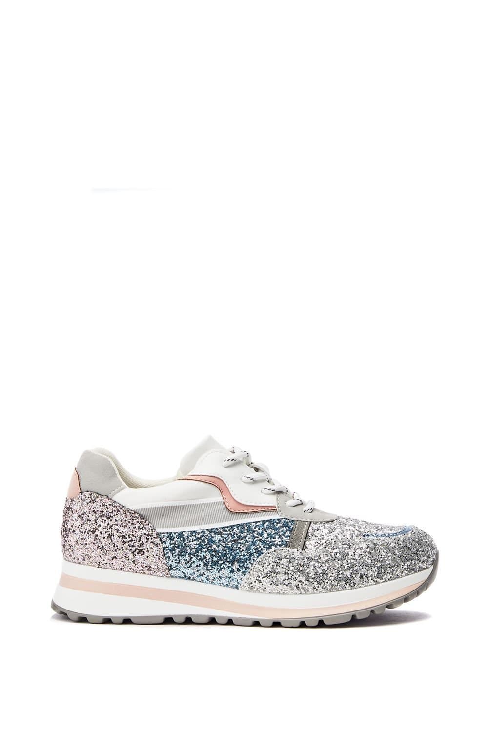 Moda in Pelle Moda In Pelle Women's 'Iskara' Porvair Chunky Trainers in Silver