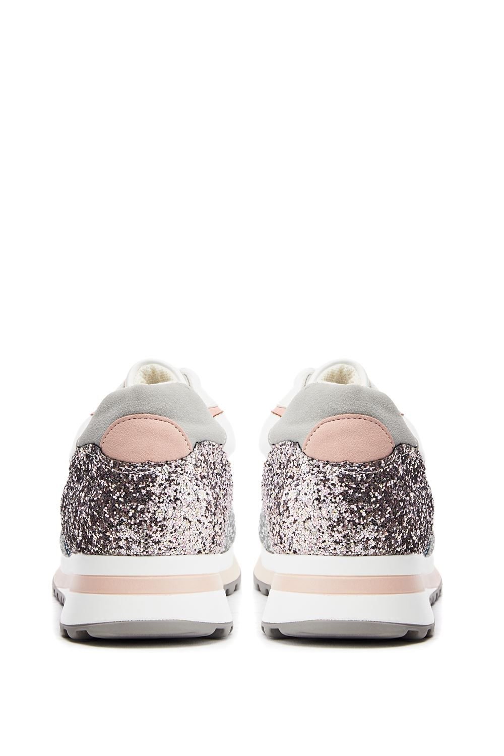 Moda In Pelle Moda In Pelle Women's 'Iskara' Porvair Chunky Trainers in Silver - 3