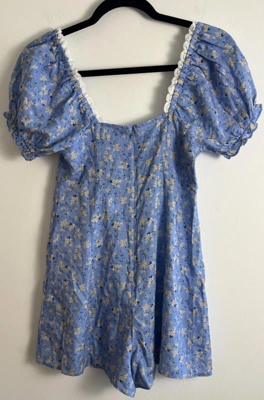 New Look New look - floral playsuit - size 6 - blue
